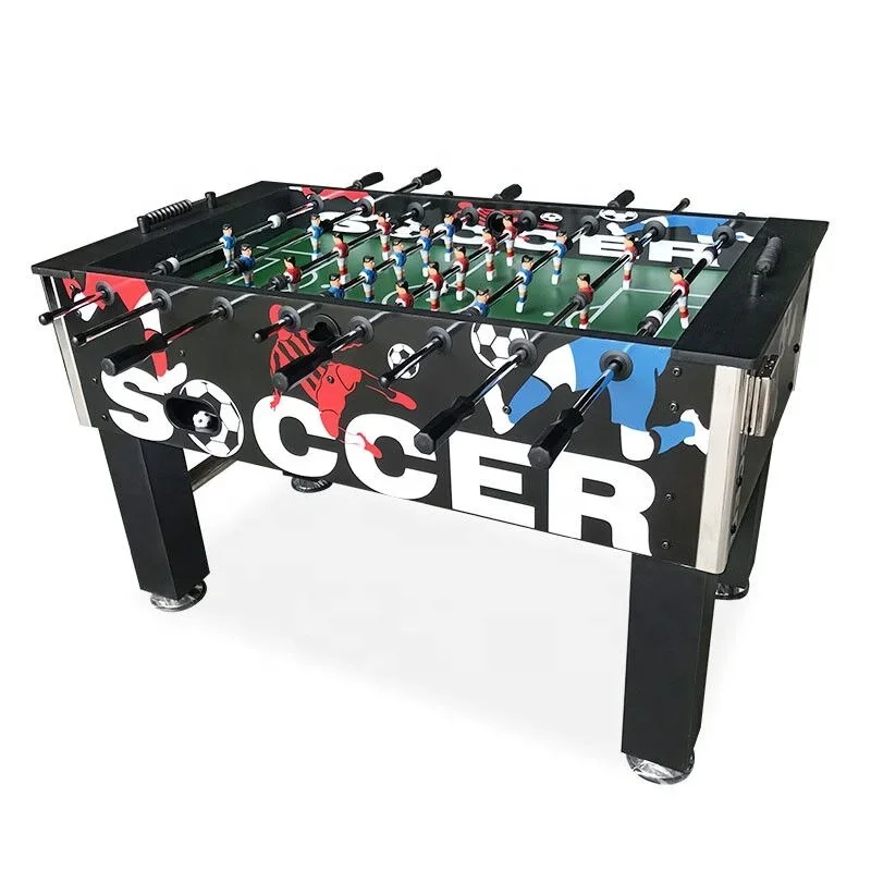 Colorful Printed Factory Price 5FT Foosball Game Table Indoor Recreational Hand Play Soccer Ball Table  Kicker Table Game