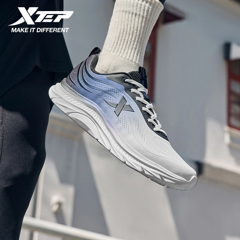 

Мужские кроссовки Xtep, осень 2023, удобные кроссовки на шнуровке с нескользящей подушкой, мягкие ударопрочные кроссовки с отскоком 875319110074