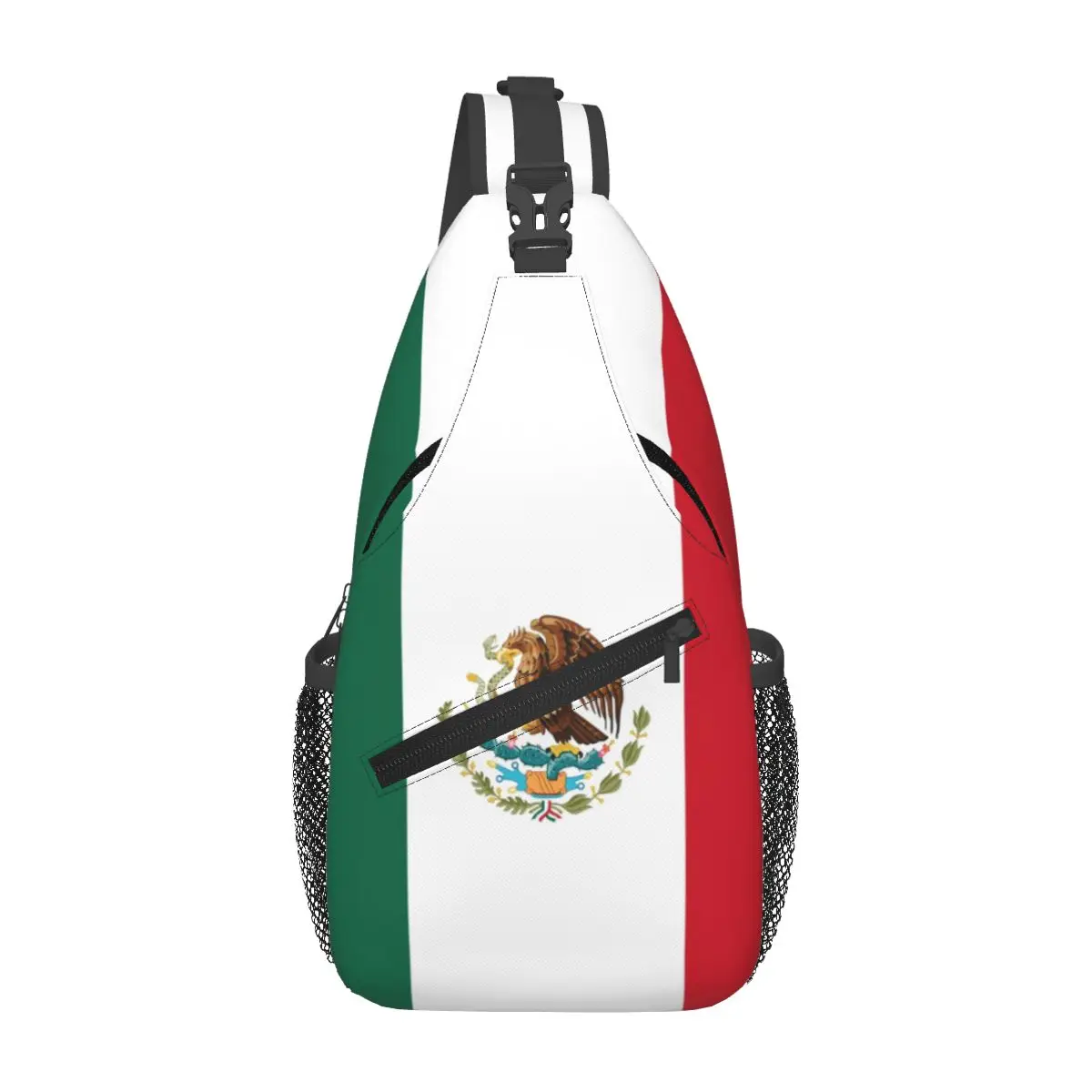 

Custom Mexico Flag Shoulder Crossbody Chest Backpack For Cycling Shoulder Chest Bags Sling Bag Mexican Proud Shoulder Backpack
