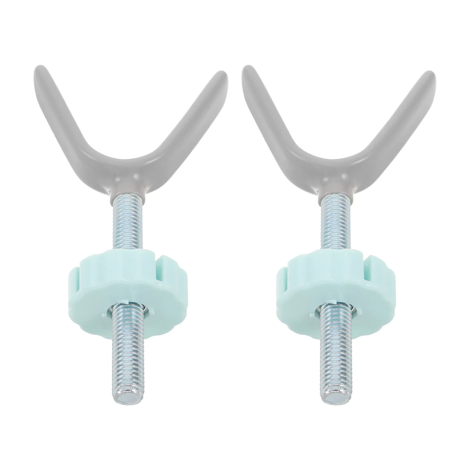 2 قطعة بوابة سلامة الأطفال الخيوط المغزل قضبان الضغط شنت مسامير معدنية لدرج بوابات الطفل تحديد الفولاذ المقاوم للصدأ