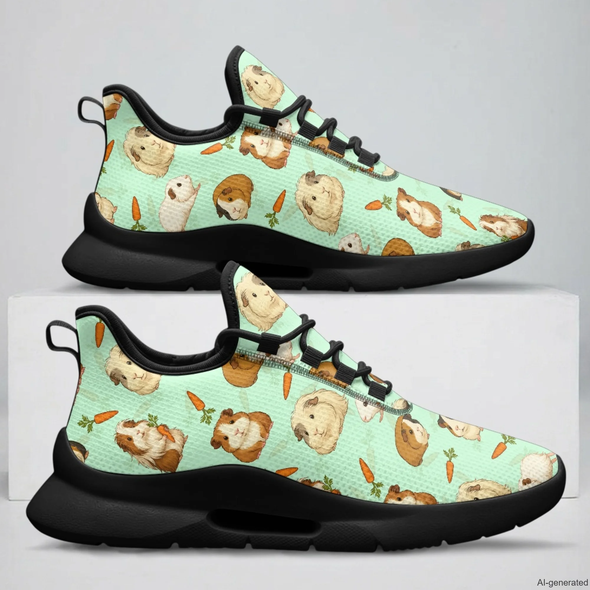 XIXIRIMIDO Tenis Feminino Lace-up Casual Shoes Nurse Sneakers Man Shoes Women's Sneakers and Casual Shoes Guinea Pig Print 35-48