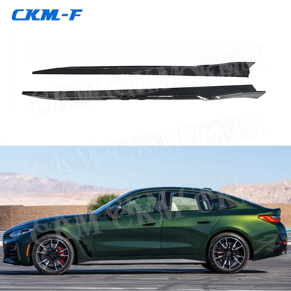 

Carbon Fiber Side Skirts Extension Splitters Lip Wing for BMW 4 Series G22 G23 G26 2021+ Car Accessories Side Skirt Parts