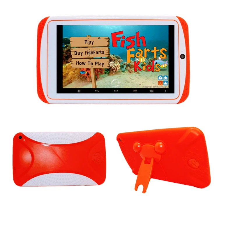 Tablette en silicone pour enfants, 7 pouces, E98, Android 10.0, 1 Go de RAM, 16 mots, M facades, Core, touristes, appareil photo, Wi-Fi, cadeau