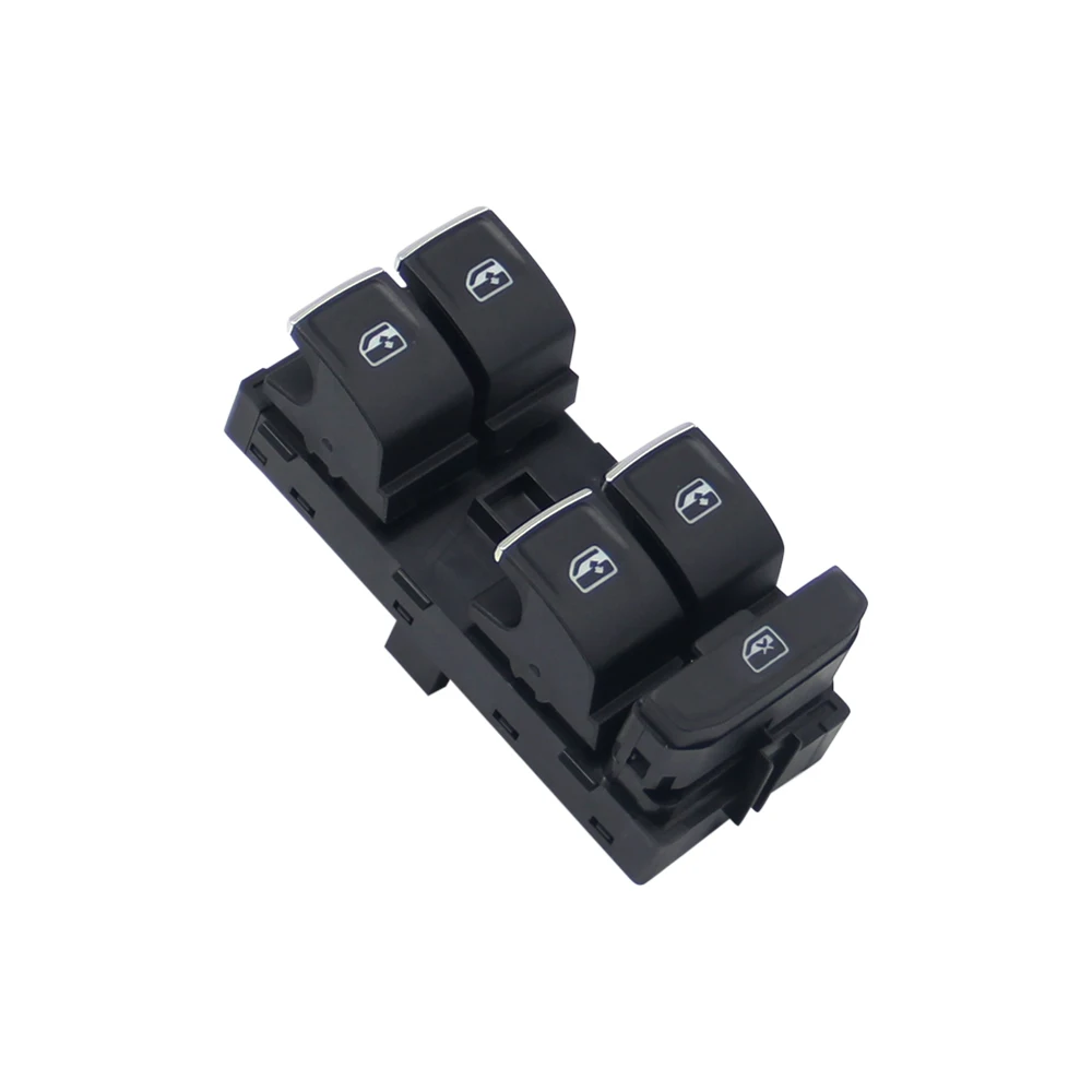 5G0959857  Chrome Master Window Lifter Switch For VW Golf MK7 Passat B8 Tiguan Touran For Seat Leon Power Window Switch Control