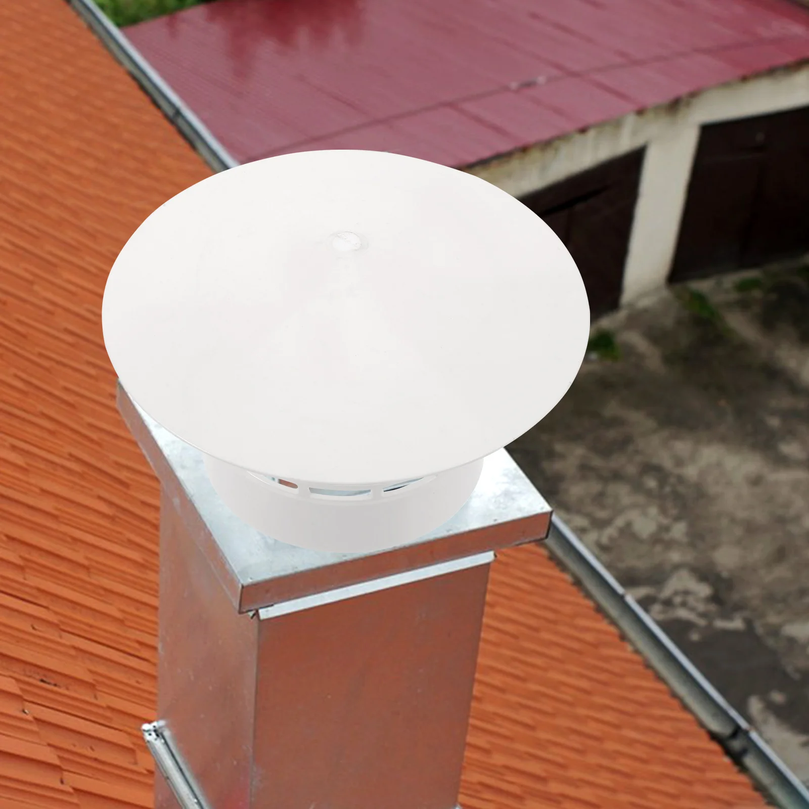 

Rainproof Hat for Outdoor Chimney Protective Cover Vent Caps Exhaust Pipe Tray Plastics 304 Stainless Steel Durable Thick Design