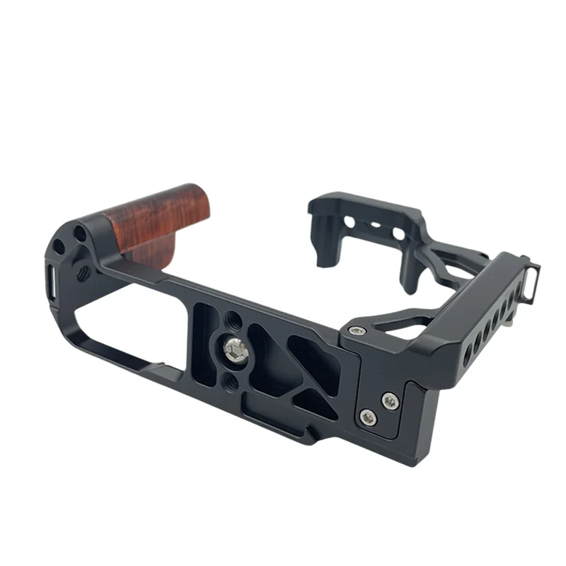 REPLA-Wood Handle Aluminum Alloy Camera Cage Stabilizer Rig For Nikon ZFC Cameras