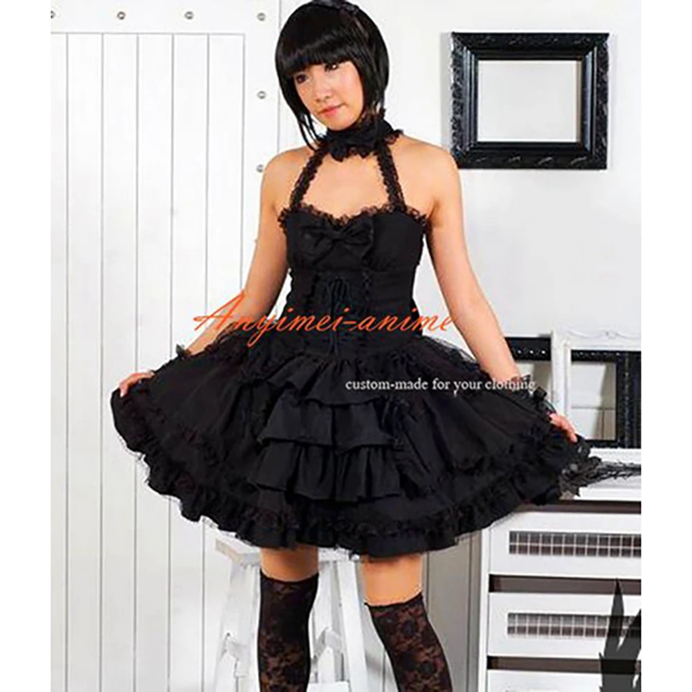 fondcosplay tripp Fashion Hiphop Gothic Lolita Punk Fashion black Dress Cosplay Costume CD/TV[CK975]