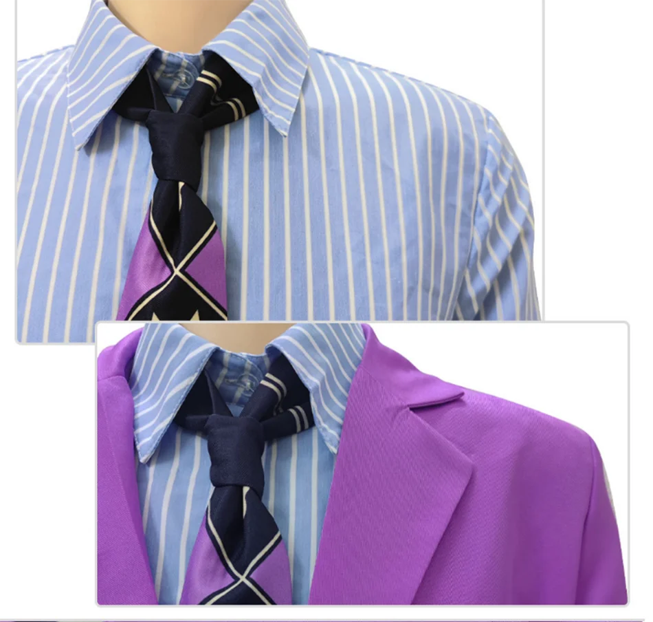 Nuovi uomini Anime Cos Kira Yoshikage Costume Cosplay Halloween Uniform Outfit Set Carnevale Giochi di ruolo Blazer Set di abiti