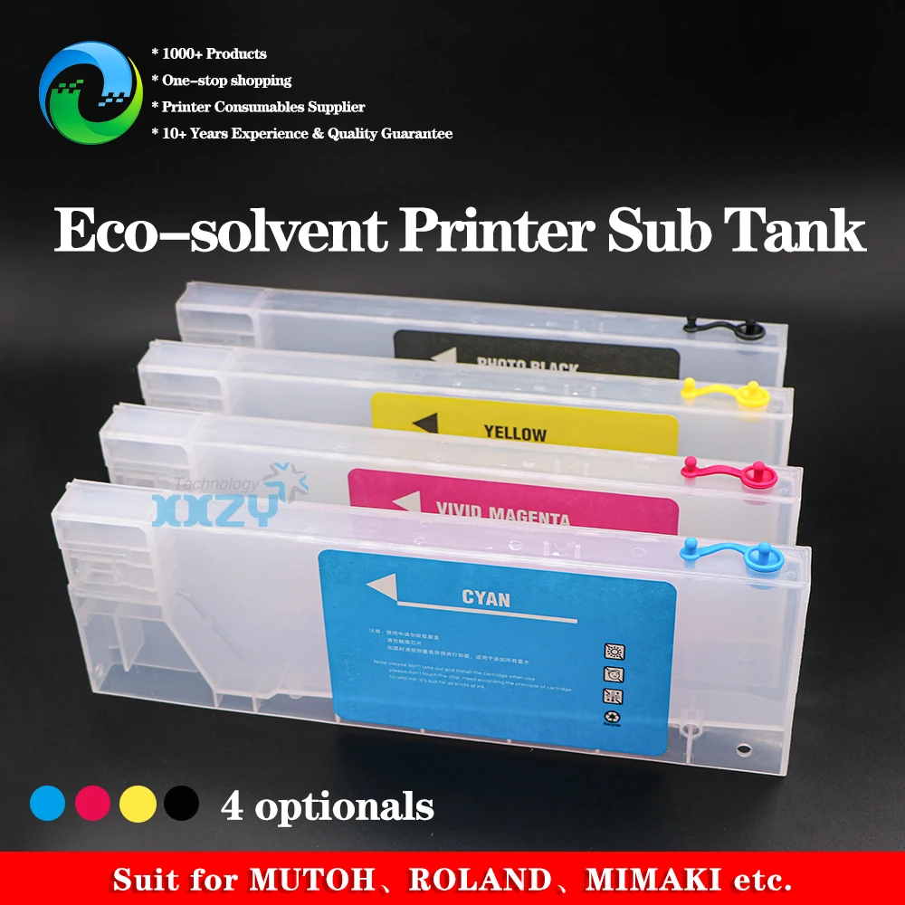 Eco Solvent Printer Refill Ink Tank Pictorial Machine Inkjet Printer Refillable 220ml Sub Tank