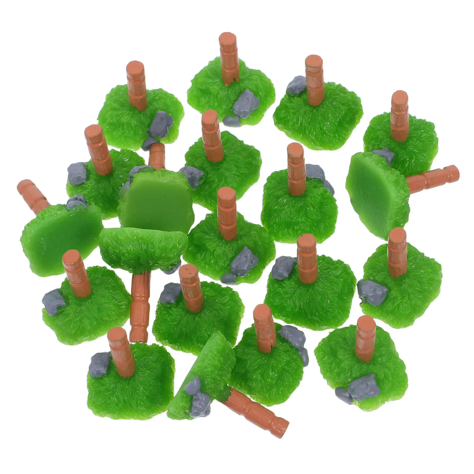 24Pcs Miniature Farm Accessories Realistic Mini Farm Fence Set for Home Office Travel Portable DIY Creative Micro Landscape