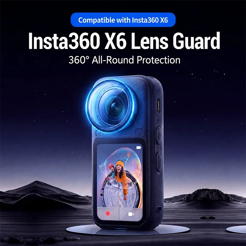 Tempered Glass Screen Protector Lens Protector For Insta360 X5 X6 Full Screen Coverage Optical Pc Protective Cover Accessories