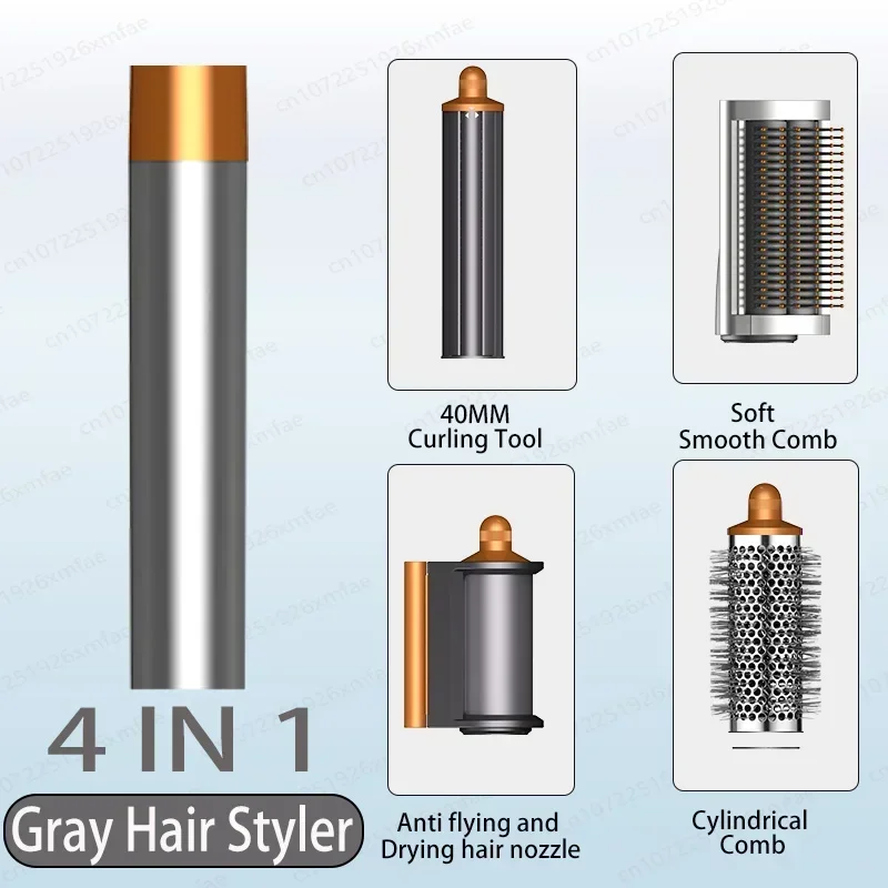 6-in-1 Professioneller Heißluft-Styler mit Negativionen-Technologie, Multifunktionales Haarstyling-Set für Automatisches Locken, Bestes Geschenk für Frauen