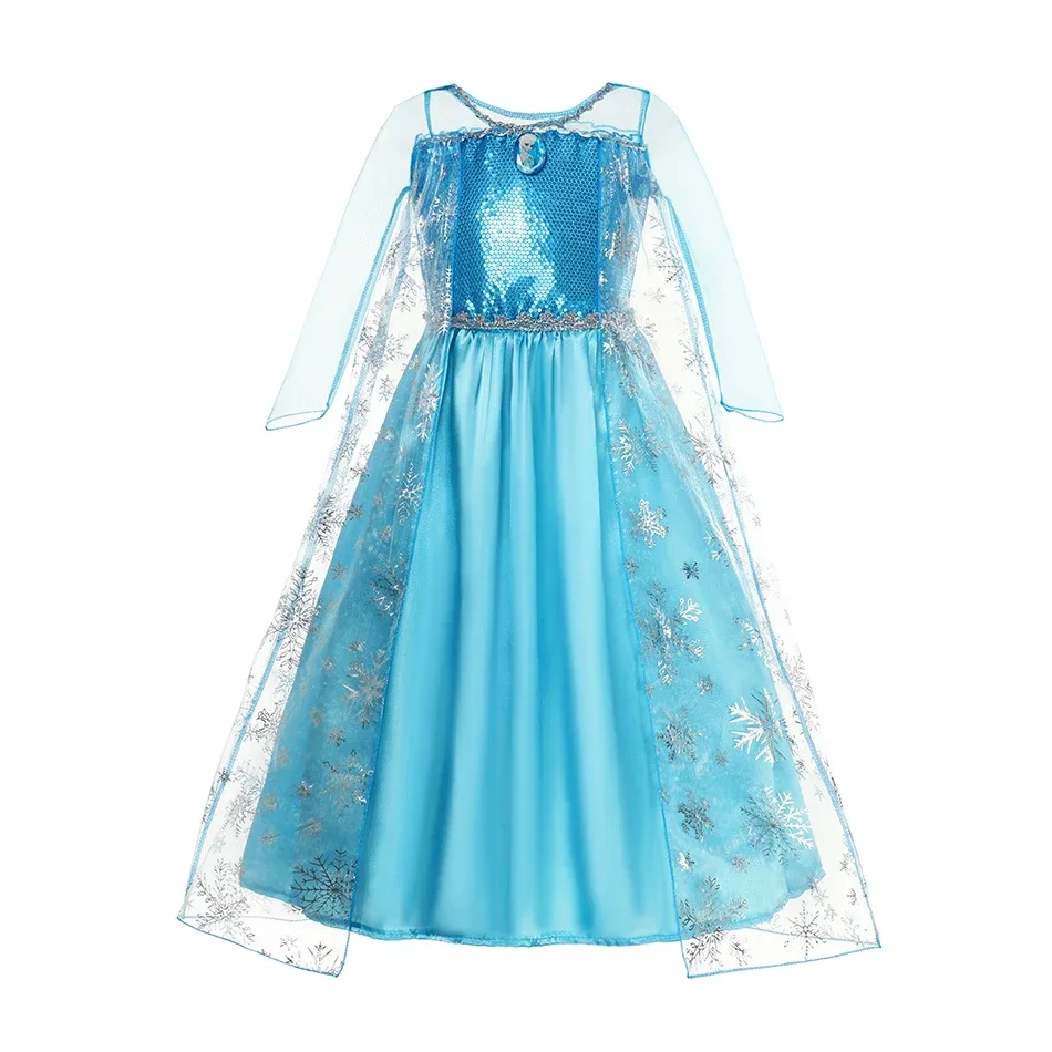 Fantasia Elsa Costumes For Girls 2023 Carnival Party Robe-Playing Children Clothing Princess Dress Halloween Costume for Kids