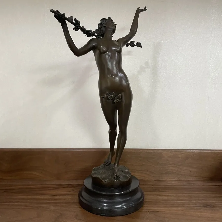 Bronze Nude Women Body Art Sculpture Abstract Bronze Female Statue Sexy Bronze Art Figurine Crafts for Home Decor Ornament Gifts