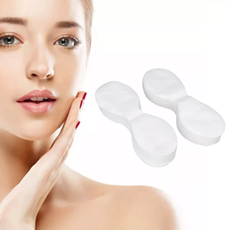 100/200 قطعة غير المنسوجة لصقة عين قناع عين يستخدم مرة واحدة ورقة القطن العناية بالعين بقع للنساء سبا العين يغطي أدوات العناية ببشرة الوجه