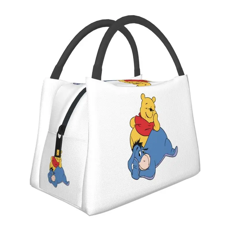 

Animation Cartoon Winnie The Pooh Resuable Lunch Box Women Multifunction Eeyore Thermal Cooler Food Insulated Lunch Bag