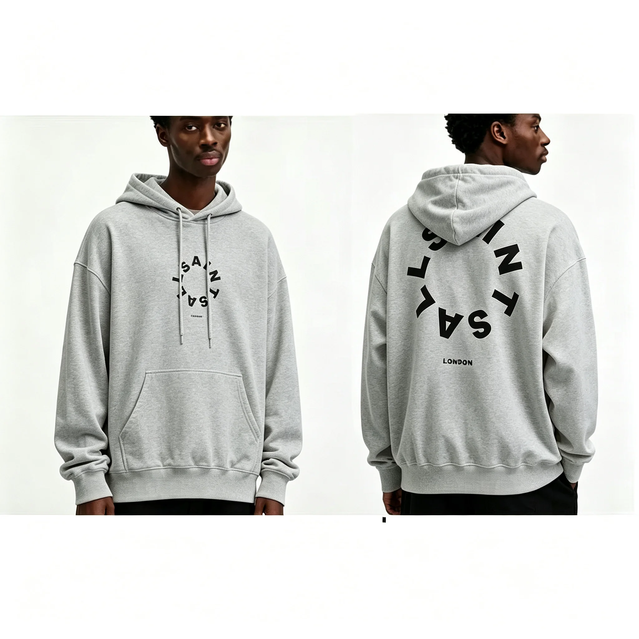 Herren- und Damen-Sweatshirts - Lässige, trendige, locker sitzende T-Shirts für Paare - Kapuzen-Sweatshirts – Detail 10