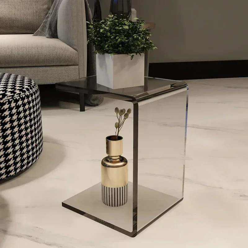 Acrylic Transparent Side Table Nordic Simple Modern Window Sill Coffee Table Simple Living Room Sofa Corner Table