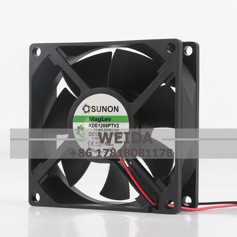 

Новый SUNON DC12V 1,4 Вт KDE1208PTV2 8025 8 см бесшумный вентилятор охлаждения корпуса 80*80*25 мм