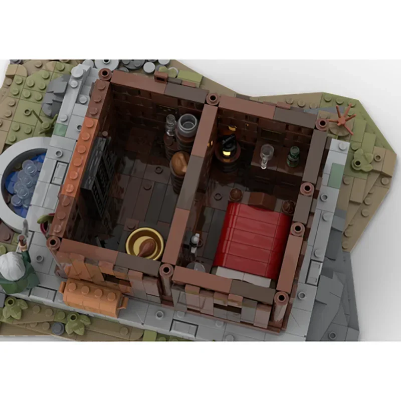 Ringen Film YcMoc Bouwstenen Rohand Citizen House Model Technologie Bricks DIY De Middeleeuwse Tijden Kasteel Kinderspeelgoed