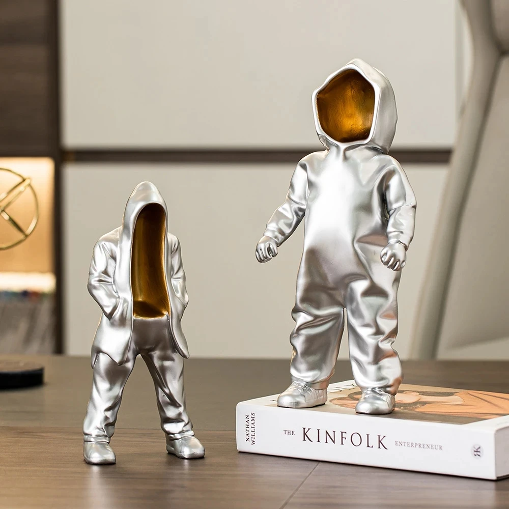 Nordic Home Improvement Creative Abstract Alien Statue Miniature Modern Living Room TV Cabinet Decoration Room Desk Accessories