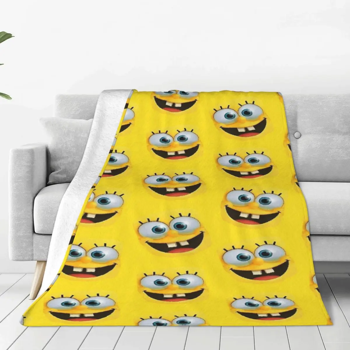 

Одеяло с героями мультфильмов «Губка Боб» на заказ, мягкие фланелевые флисовые теплые пледы с 3D принтом для офиса, постельные принадлежности, диванное одеяло
