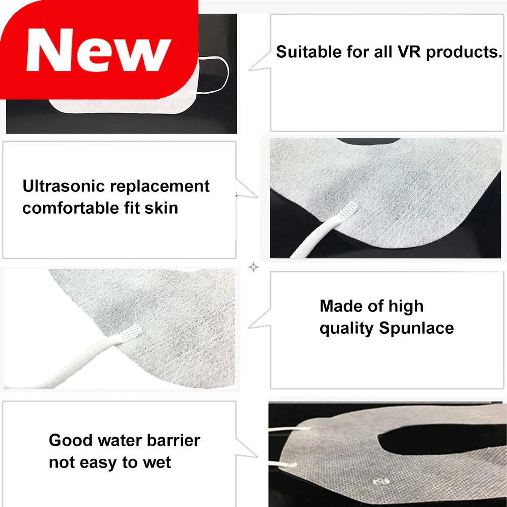 VR Disposable Eye Mask for Oculus Quest 2 Sweat Breathable Eye Mask Cover for Quest 3 Pico 4 PSVR2 HTC VIVE HP Accessories