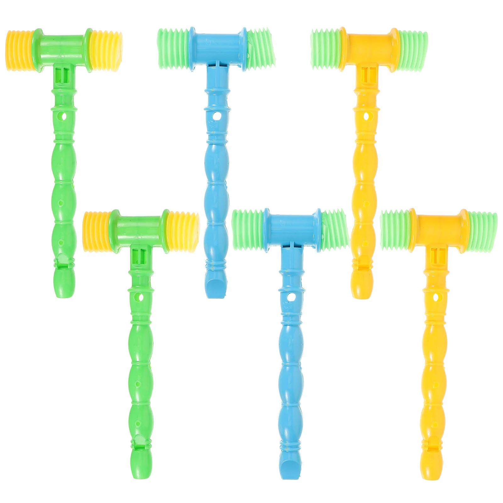 6 Pcs Bb Hammer Toy Baby Music Toys Delicate Mallet Kids Plastic Hammers Educational Musical Toddler Clown Tools for Playing