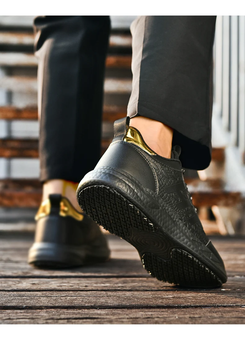 Hotel-Kochschuhe Vier Jahreszeiten Neue Rutschfeste Ölbeständige Wasserdichte Küchen-Arbeitsschuhe Herren Mode Lässige Atmungsaktive Outdoor-Schuhe – Detail 15