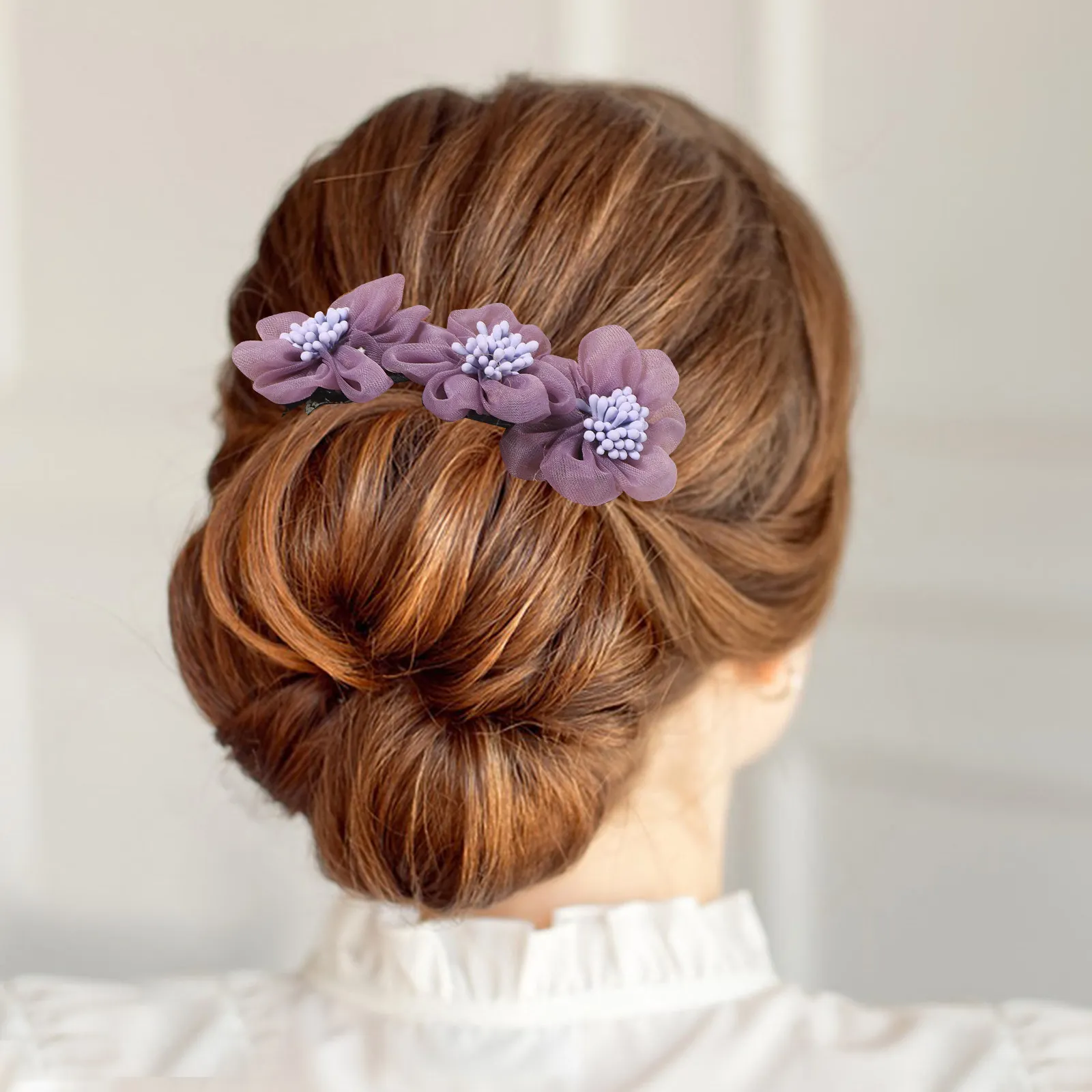 

4Pcs Flower Bun Maker for Hair Styling Elegant Hair Accessories Versatile Lazy Bun Maker for Daily Use Birthday Mother's Day