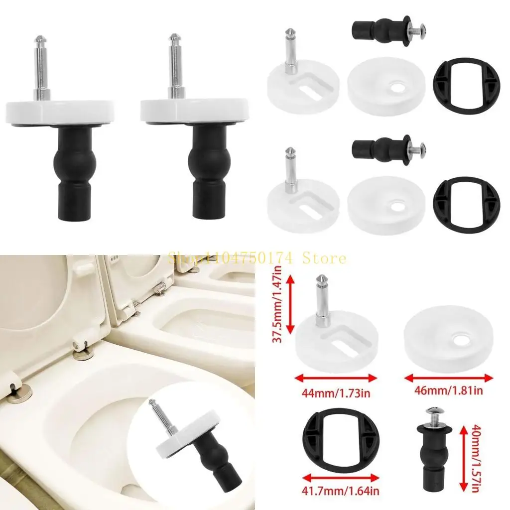

2pcs Toilet Fasteners With Sturdy Plastic Materials Screws Daily Use top sale