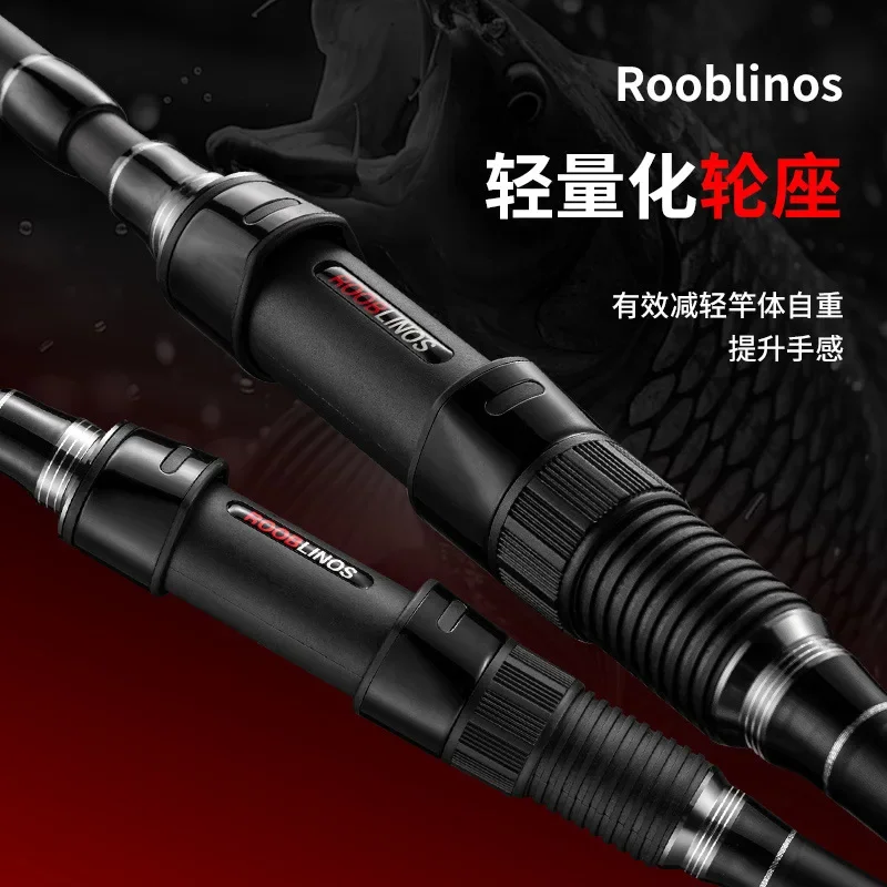 3.9M 4.2m 5 Section Spinning Fishing Rod Carbon Fibre Freshwater Fishing Rod Spinning Rods for Fishing