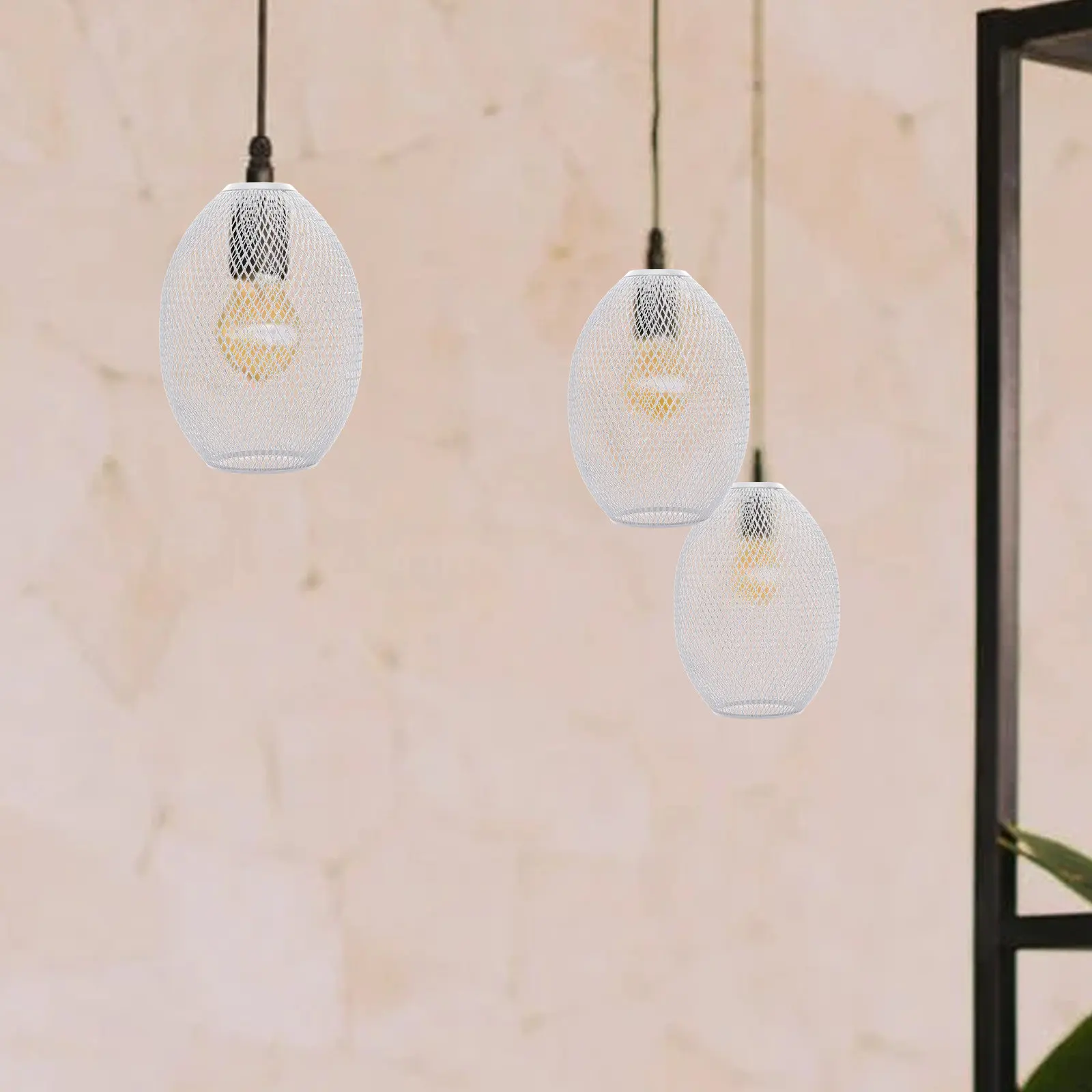 

Vintage Metal Lampshade Hanging Iron Pendant Light Cover for Living Room Study Library Decorative Lighting Decoration