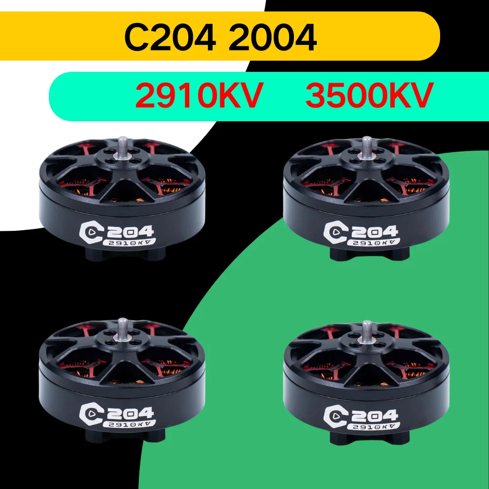 

AXISFLYING C204 2004 FPV Brushless Motor 2910KV 6S /3500KV 4S Drone Motor For RC FPV 3/3.5inch Cinewhoop Cinematic Quadcopter