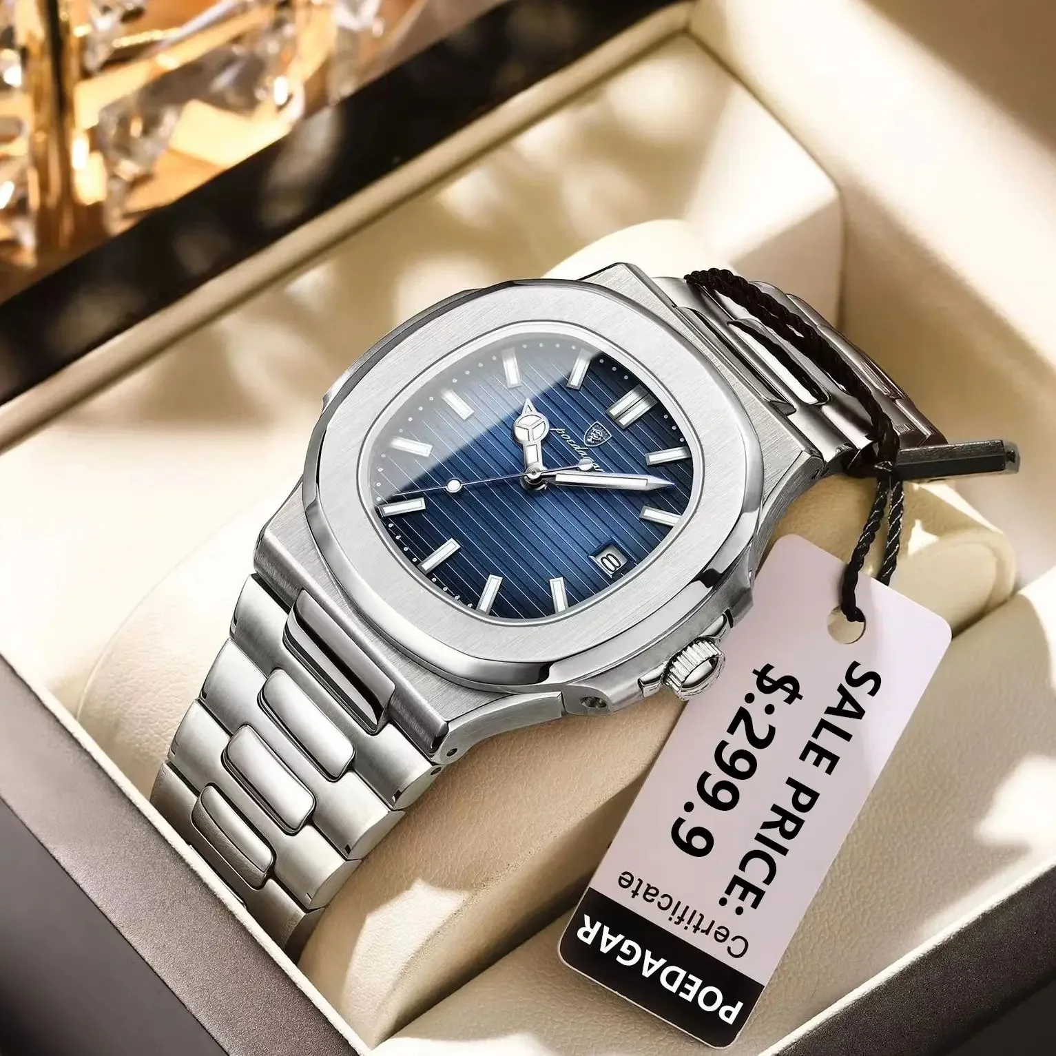 

New Poedagar Casual Business Clock Men Luxury Watch Automatic Watches Mens Fashion Quartz Wristwatches Man Reloj De Hombres 2026