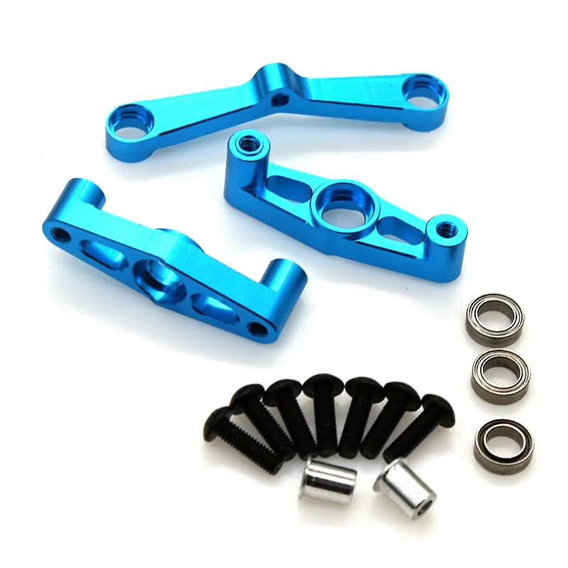 

Hot-5X Metal Steering Assembly With Bearing For Tamiya TT02 TT-02 1/10 RC Car Upgrade Parts