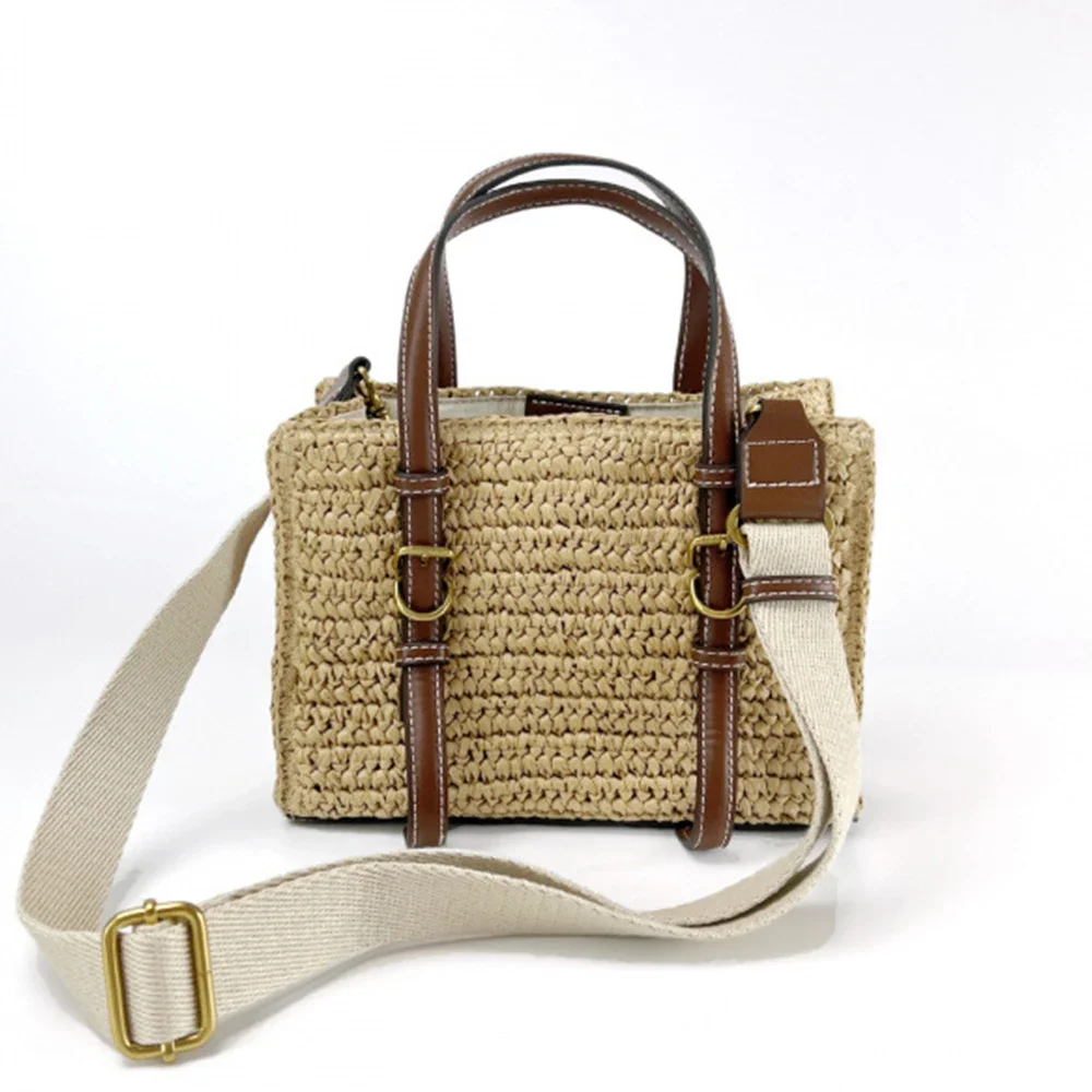

Fashion Sea Beach Shoulder Bag Designer Bags for Women Handbags Handmade Tote Bohemian Woven Straw Bag Mini Shopper Purse Female