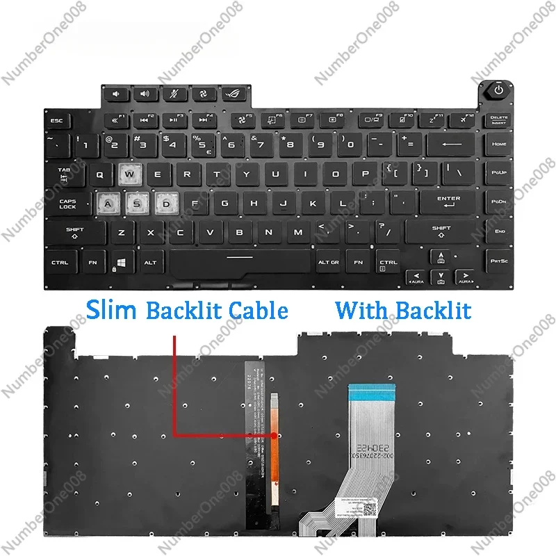 New Laptop Keyboard For Asus G531 G531GT GL531 G512L G532 S5D G532GT With Backlit