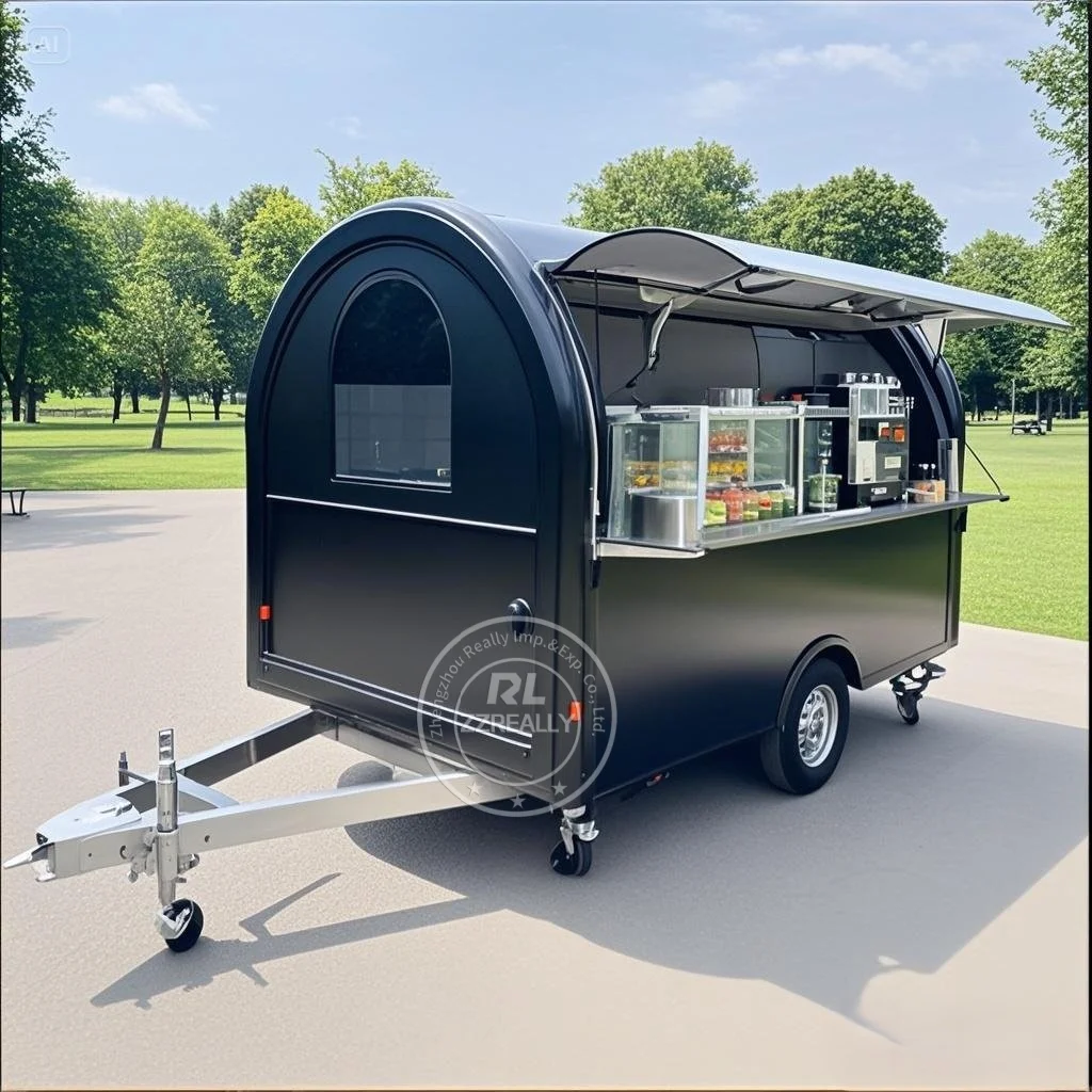 

2025 NEW CE Certificate Concession Coffee Trailer Snack Hot Dog Food Cart Mobile Ice Cream Food Truck with Full Kitchen