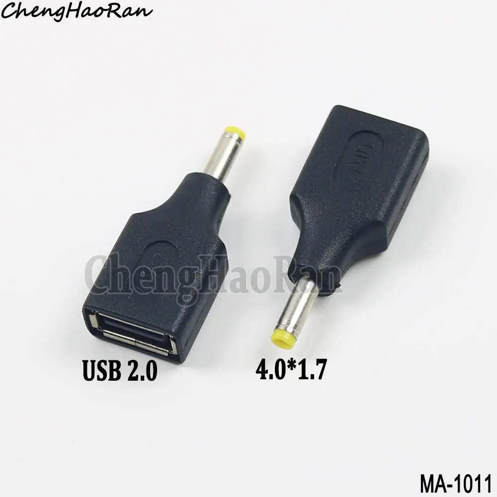 1 шт. постоянный ток, штекер 2,5x0,7 мм, 3,0x1,1 мм, 3,5x1,35 мм, 4,0x1,7 мм к USB 2,0, гнездовой разъем-конвертер, разъем адаптера для ноутбука