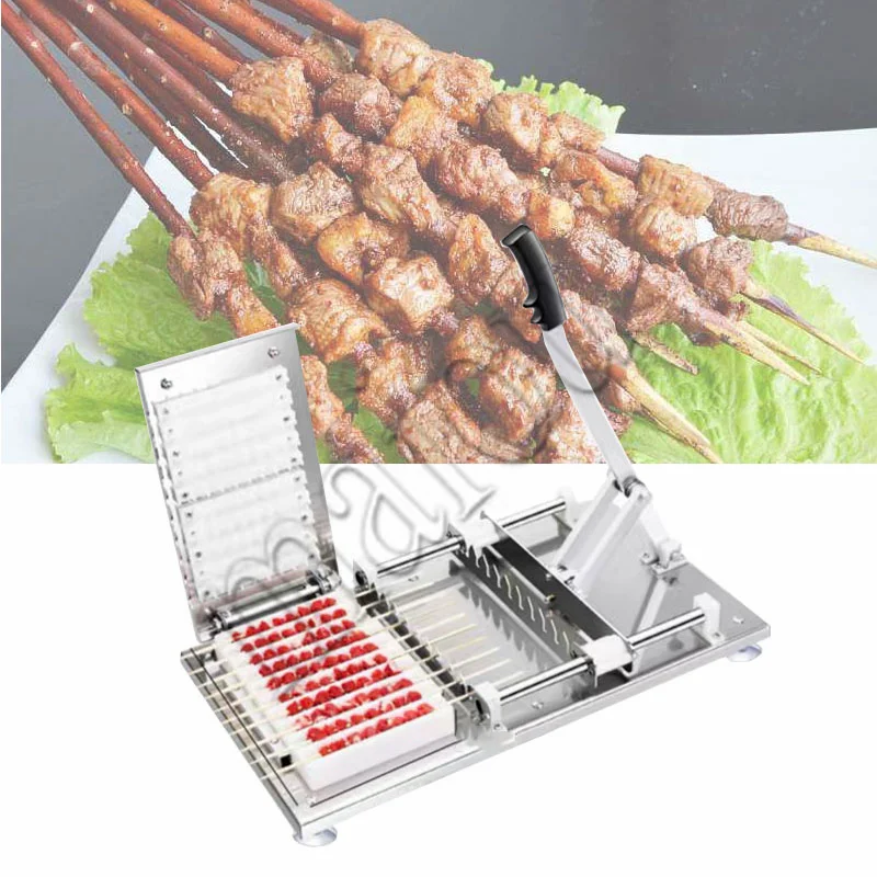 Stainless Steel Shish Kabob Skewer Making Machine Manual Kebab Skewer Maker Machine