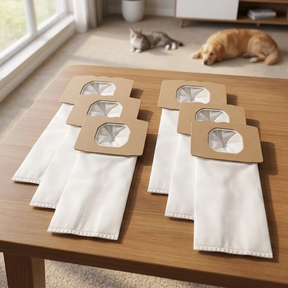 For Vacuum Cleaner Replacement Dust Bags for Hoover Type I Canister 8 Pack Meltblown Non Woven Filtration Layer
