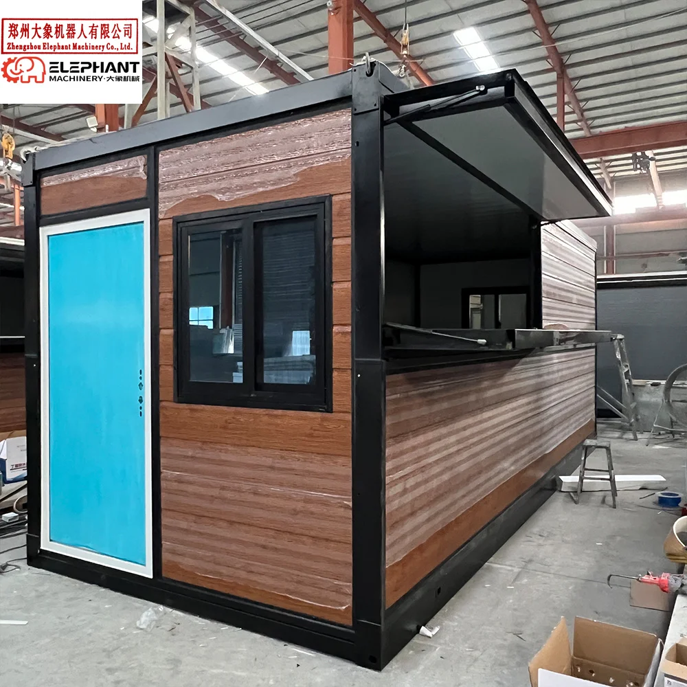 Movable Shipping Container Shops for Sale Bar Container Mobile Coffee Shop Contains House Prefab House Prefabricated