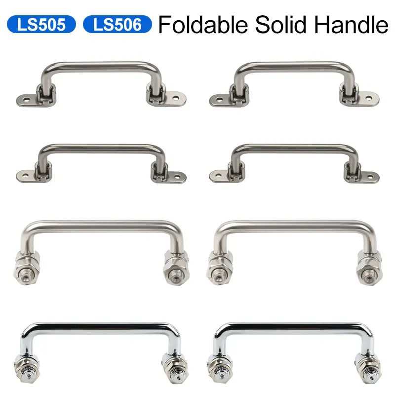 1/10PCSLS506 Stainless Steel Handle Toolbox Rotating Handle Distribution Box Electric Control Cabinet Furniture Folding Handle