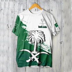 Saudi Arabia Flag 3D Print T-shirt For Men SA Saudi Arabian Jersey Tee Shirts Summer Fashion Casual Boys Fitness Oversized Tops