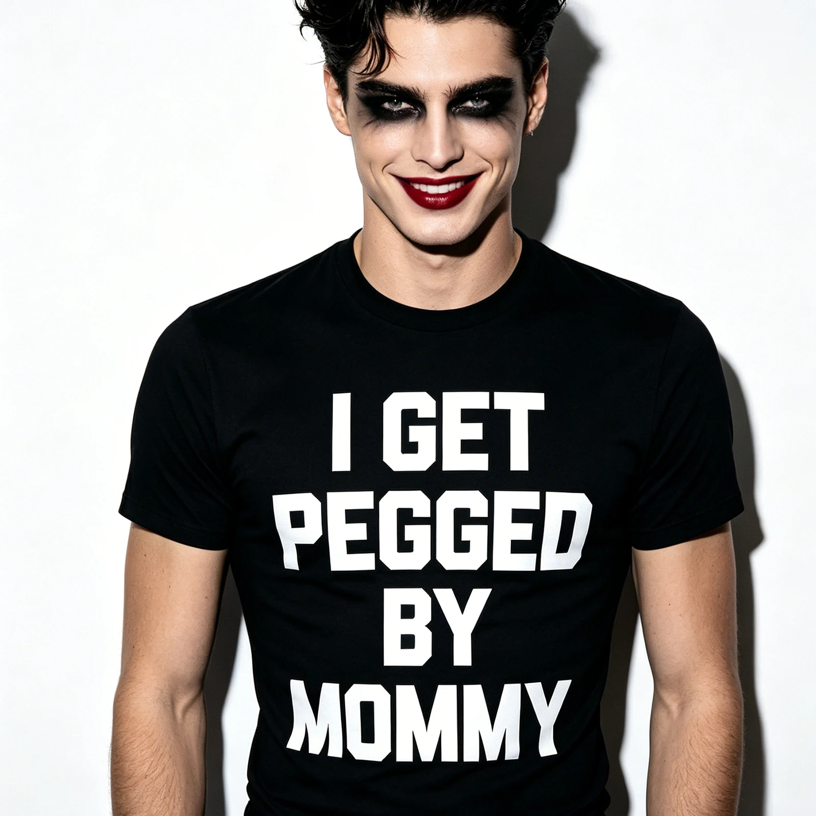 Gay TS CD Sub Friendly Naughty Party T Shirt Unisex Dominant Queen Pegging Roleplay Top Femdom Dominatrix Naughty Party Outfit
