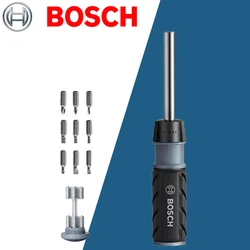 Bosch 2607017653 10 in 1 Multifunctional Ratchet Screwdriver Integrated Handle Comfortable Grip Professional Hand tools