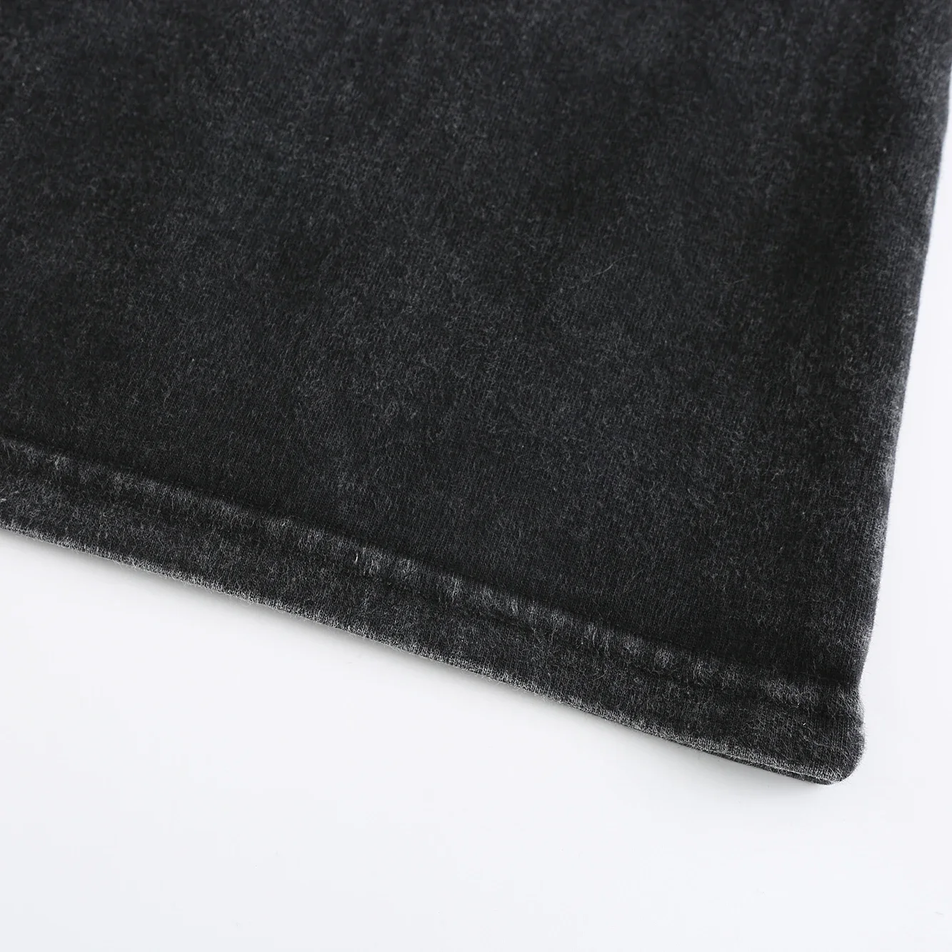 미국 사이즈의 AF 빈티지 워싱 워터 티셔츠, 블랙 남성용 오버사이즈 반소매 코튼 숄더 티셔츠