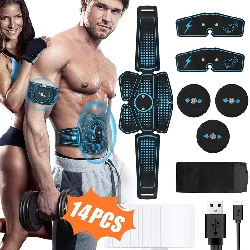 

Abdominal Fitness Electric Abdominal Muscle Body Massager Wireless EMS Muscle Stimulator