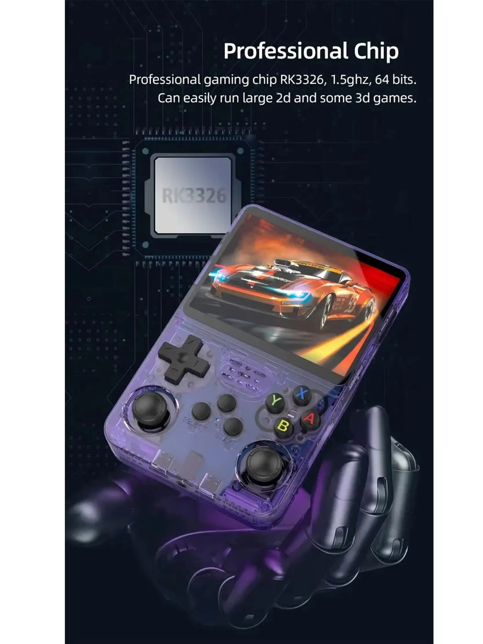 R36S 100% Arkos System Neue Retro-Gaming-Konsole 3,5-Zoll Linux Open-Source-System Tragbare Handheld-Spielkonsole Weihnachtsgeschenk